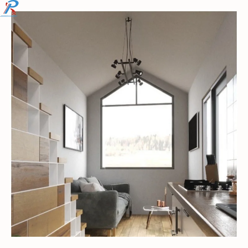 Magic House Tiny Wooden House Prefabricated with Roof Garden Tiny House on Wheels Luxury