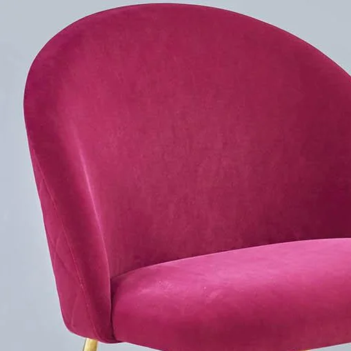 
modern luxury wine red velvet golden plating metal frame home lounge single sofa accent leisure chair for living room 