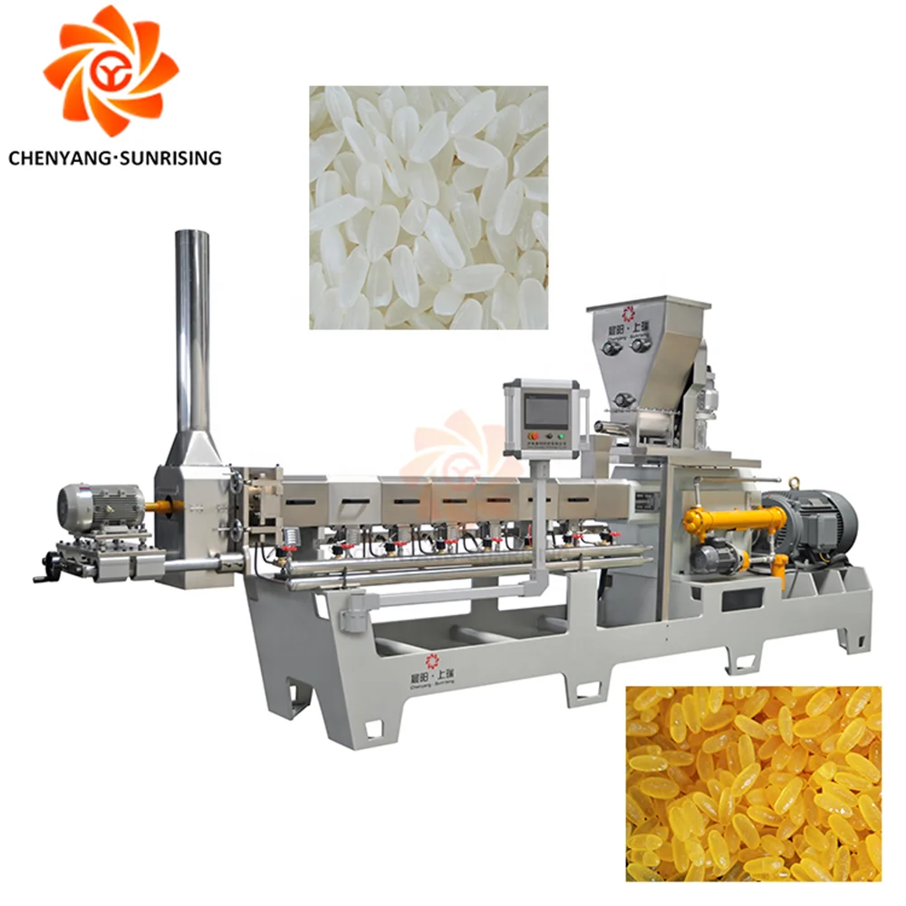 Sunrising 78Model Fortified Nutrition High-Fiber Rice Rice-Based Snack Extruder Self Heating Rice Making Machine