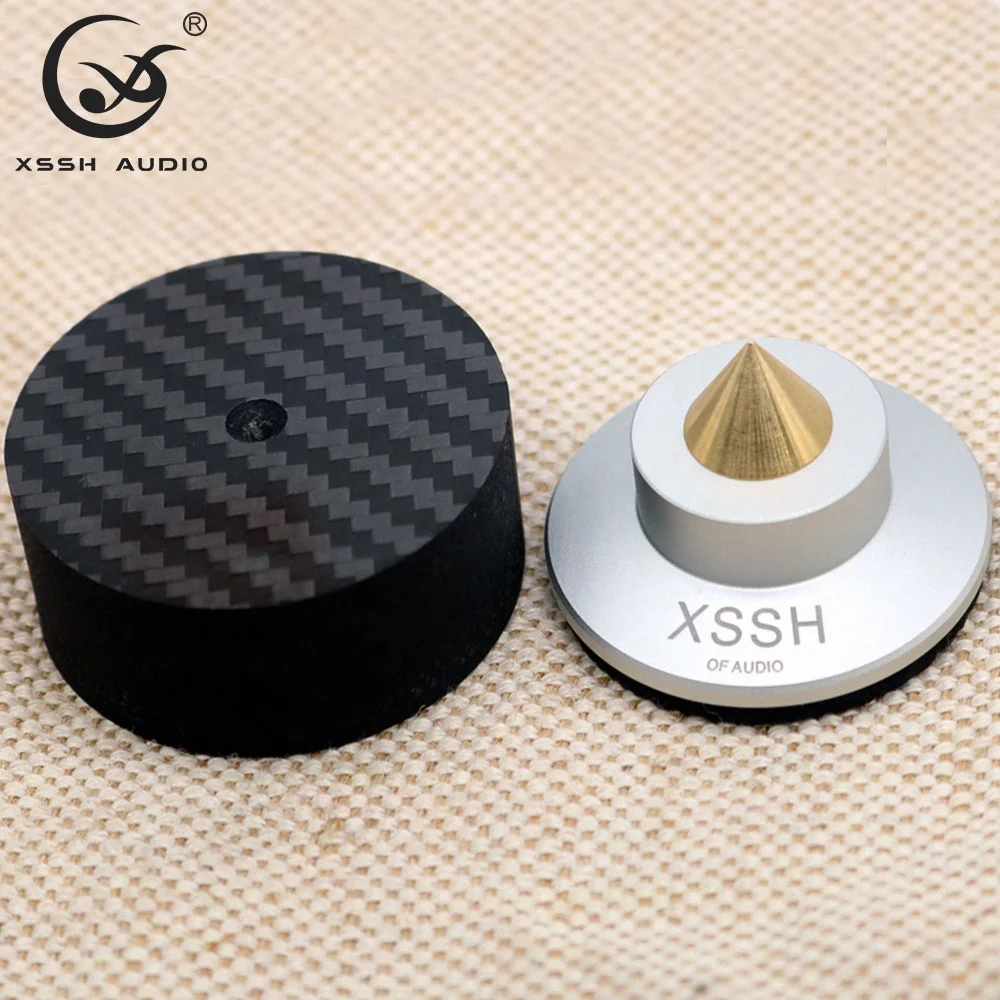 Speaker Shock Spikes YIVO XSSH Audio Audiophile Damping Pad HIFI Aluminum 4K Carbon Fiber CD Player Metal Spike Isolation Feet