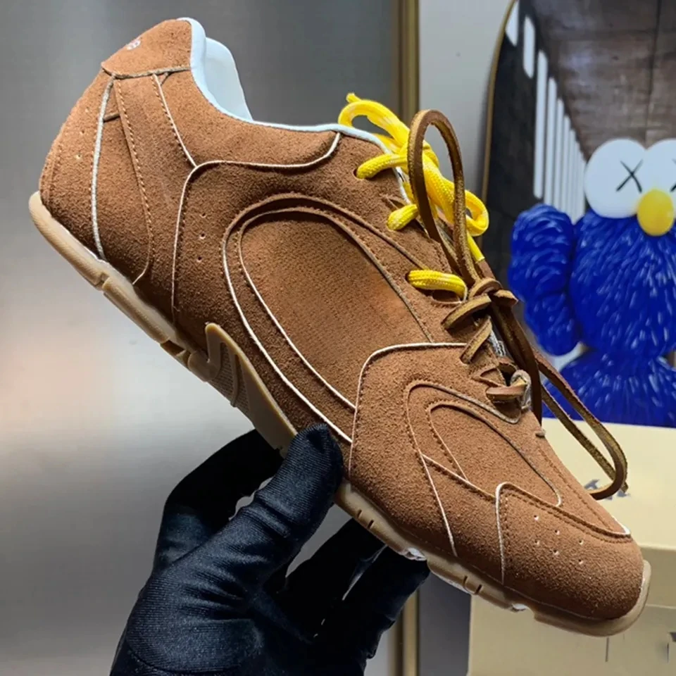 New designer 530 sl suede sneakers mens trainers womens luxury shoes cinnamon hazel white mesh outdoor casual sneaker
