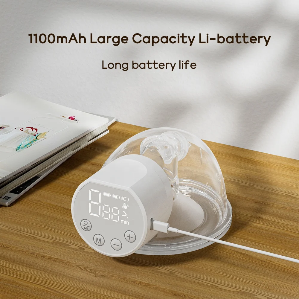 REMI factory high quality electric breast pump wearable wireless portable bpa free silicone hands free baby milk feeding strong