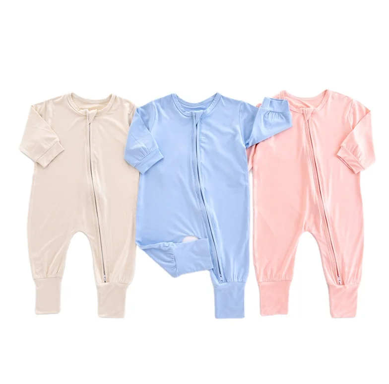 Baby Infant Kid Clothing Custom Prints Cotton Bamboo Viscose Spandex Clothes Baby Rompers Onesie Jumpsuit Pajamas Sleepwear
