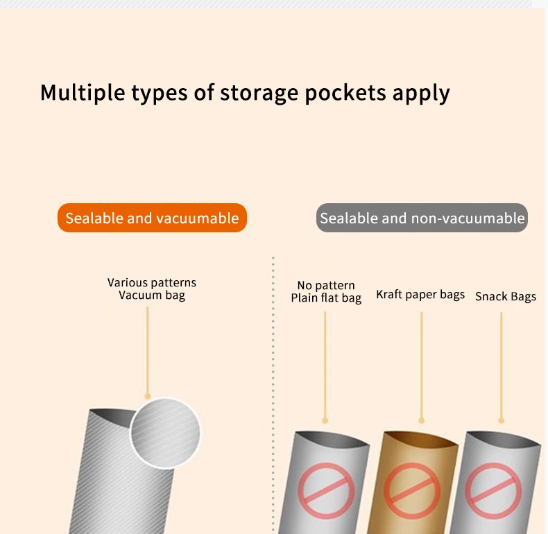 Unique New Vacuum Sealer Home Commercial Compact Bag Small Vacuum Sealer Machine For Food Packing Storage