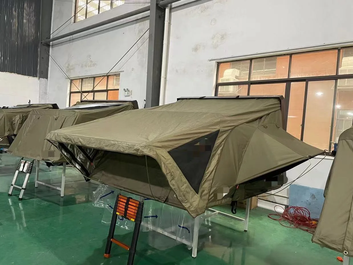 Наружная Портативная Складная Водонепроницаемая алюминиевая жесткая оболочка боковая открытая Автомобильная крыша палатка от китайского