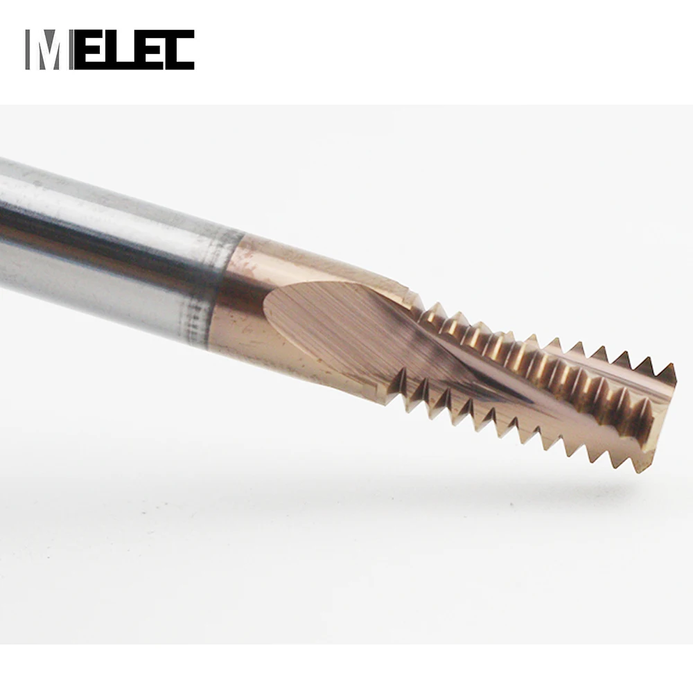 MELEC Tungsten стальной карбидовый покрытием или из нержавеющей стали без покрытия Индивидуальный размер M4 * 0 7 Z3-M20 2 5 Z4 нитеобрезатель мельницы