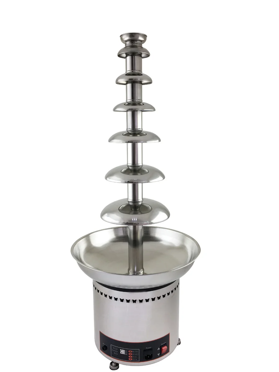 Factory Direct Supply Commercial Stainless Steel Chocolate Fountain Party Professional 7 Layers Chocolate Fountains
