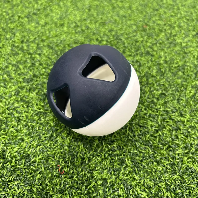 JINLANGTE 9-дюймовый двухцветный бейсбольный мяч с отверстиями тренировочный