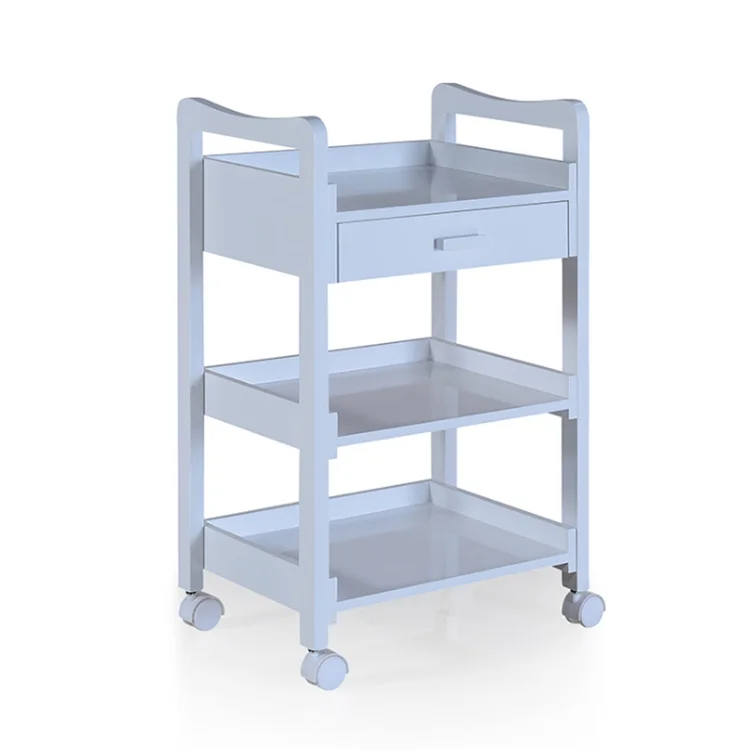 Классическая деревянная тележка с выдвижным ящиком для мебели салона красоты, Парикмахерская тележка, тележка для салона красоты