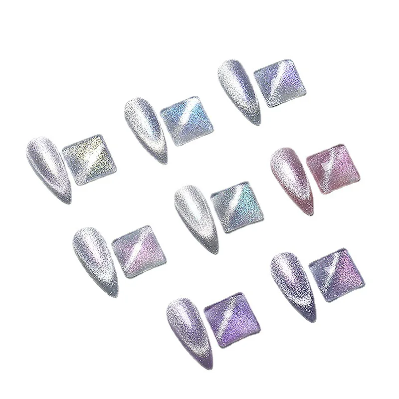 Glitter Spar Silver 5g Magnetic Polished Cat Eye UV Gel Holographic Laser Glitter Varnish Nail Art