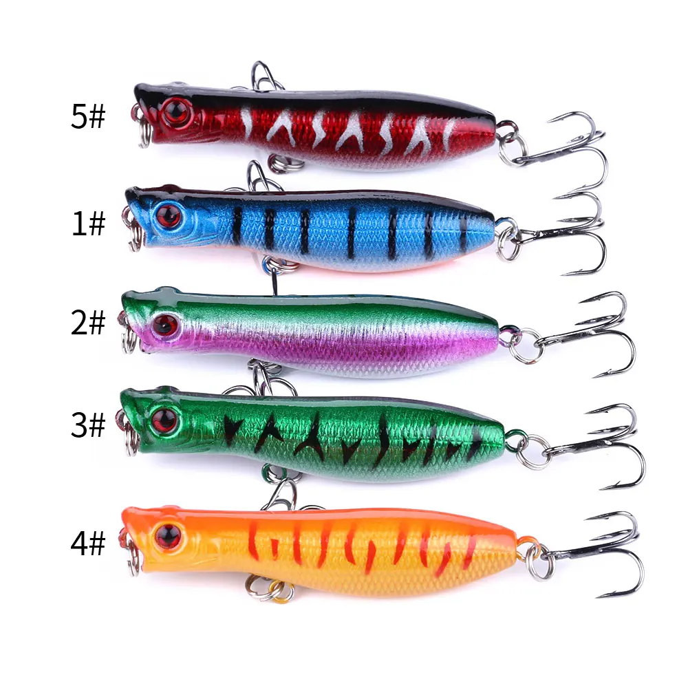 6cm 5G High Quality Artificial Plastic Sea Isca Hard Fishtackle Hard Bait Topwater Fishing Popper