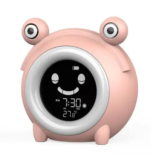 New design smart digital led decorative sleep trainer Children alarm clock bedroom night light for kids