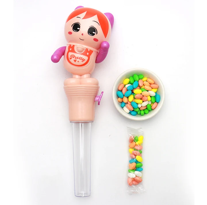 Shaking dance girl toys with tablet pressed candy dancing toy candy