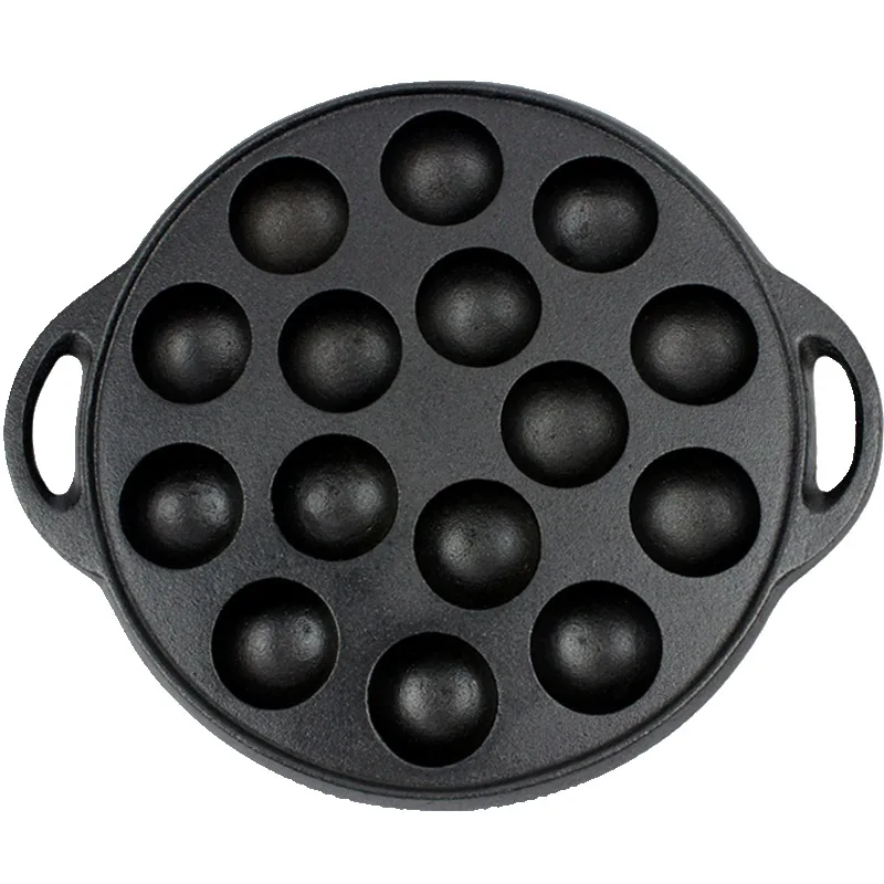 15-Hole Octopus Ball Cast Iron Cake Mold for Creating Unique and Eye-catching Cakes Perfect Cookware