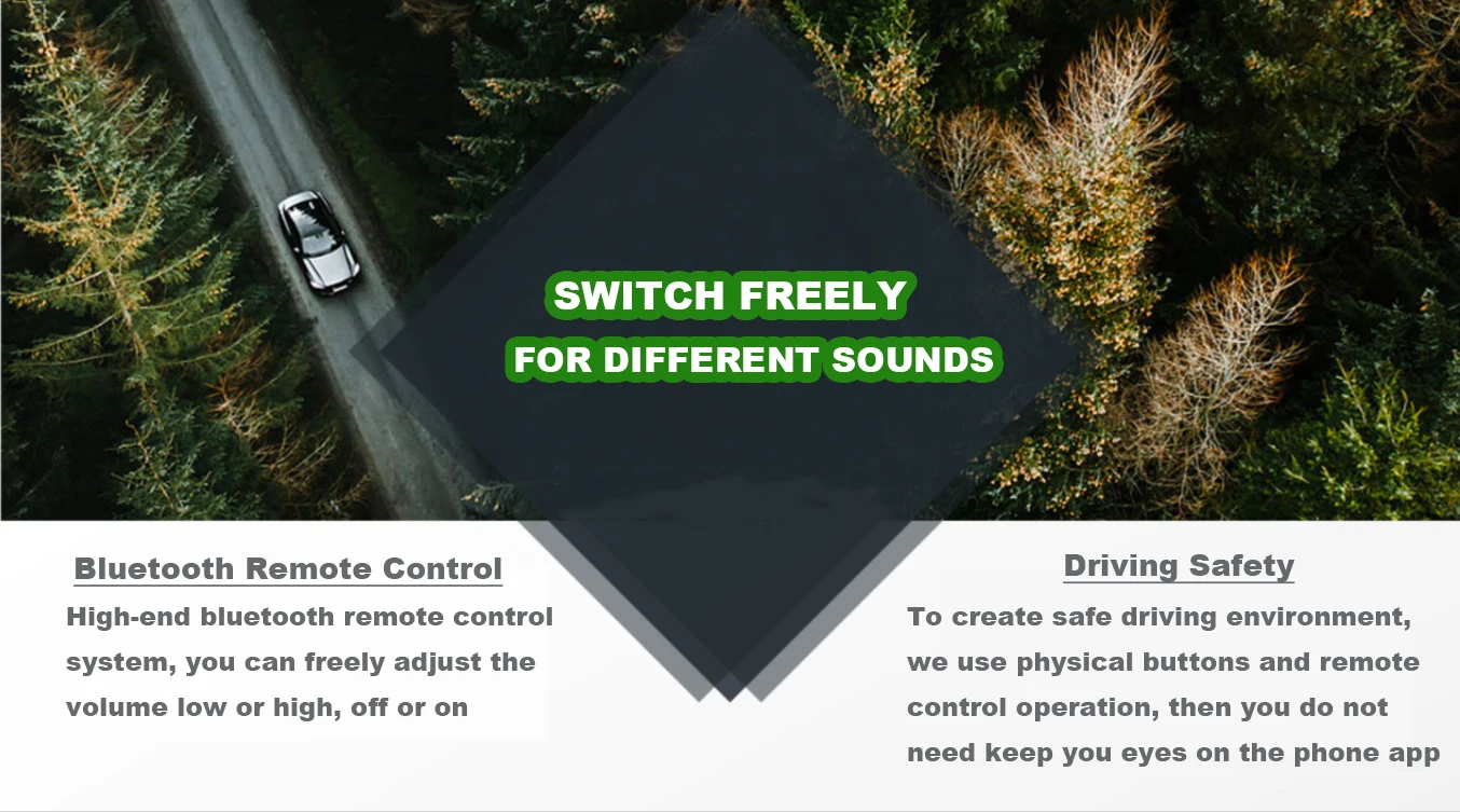 CREEASE Universal Car Electronic Exhaust Active Sound Booster Kit Exhaust System Sound Control Soundbooster Sport for Tesla