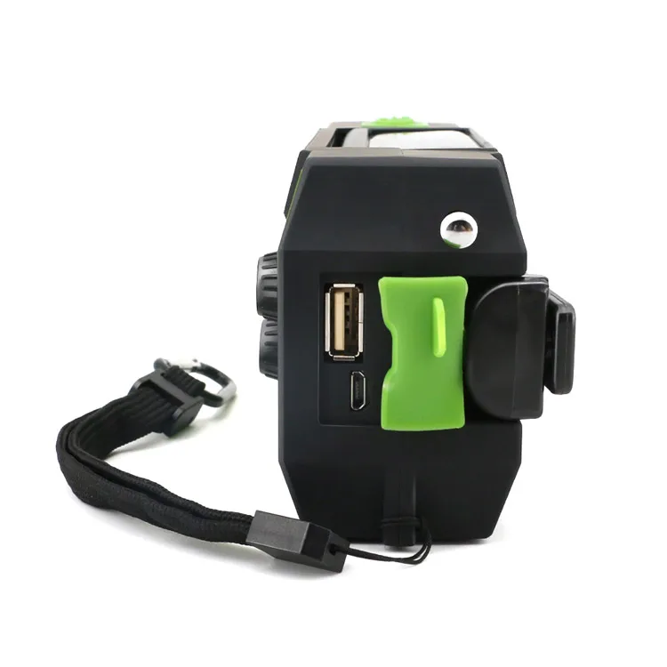 Disaster Emergency Radio 2000mah Solar Panel Phone Charger Hand Crank Generator