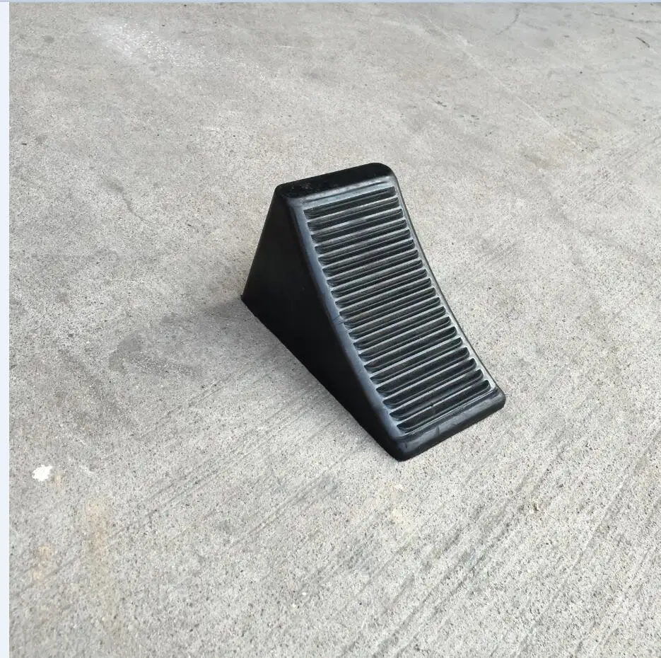 Резиновая треугольная деревянная пробка Автомобильный держатель для шин противоскользящая резиновая пробка для стоп-колес