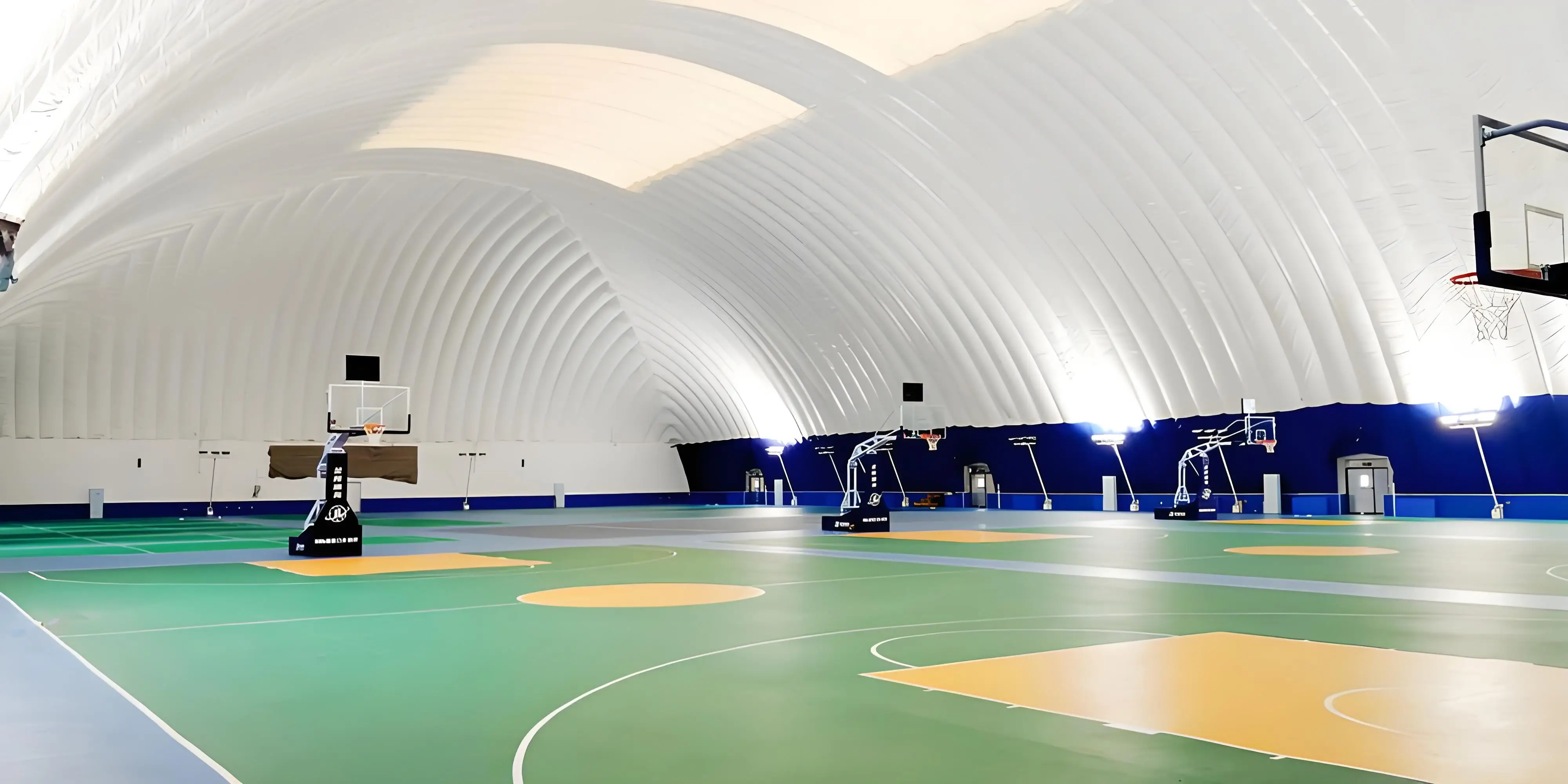 OEM 750gsm gymnasium stadium stretch film structure fabric white vinyl chloride tarp