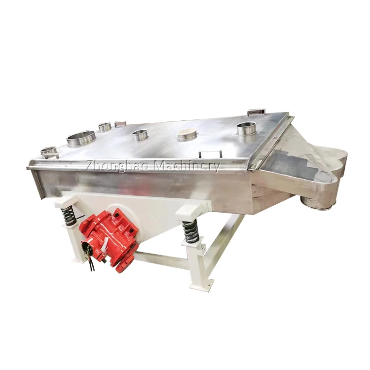 Food Grade Stainless Steel Linear Vibrating Sieve Shaker For Soybean Seed Processing Machine