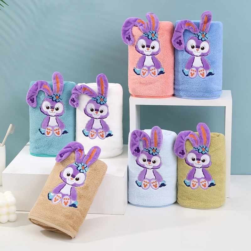 Soft Absorbent microfiber towel and Coral fleece bathroom 3D Animal pattern kids bath towel set with gift box