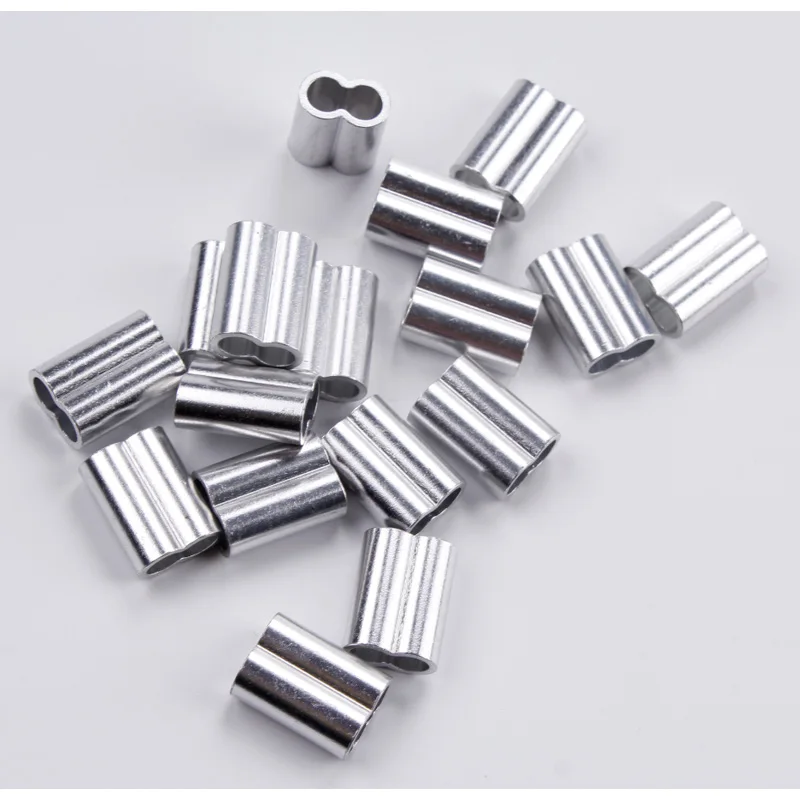 Aluminium Double Sleeve/8 Type Aluminium Crimp for for longline fishing gears and commercial fishing gears