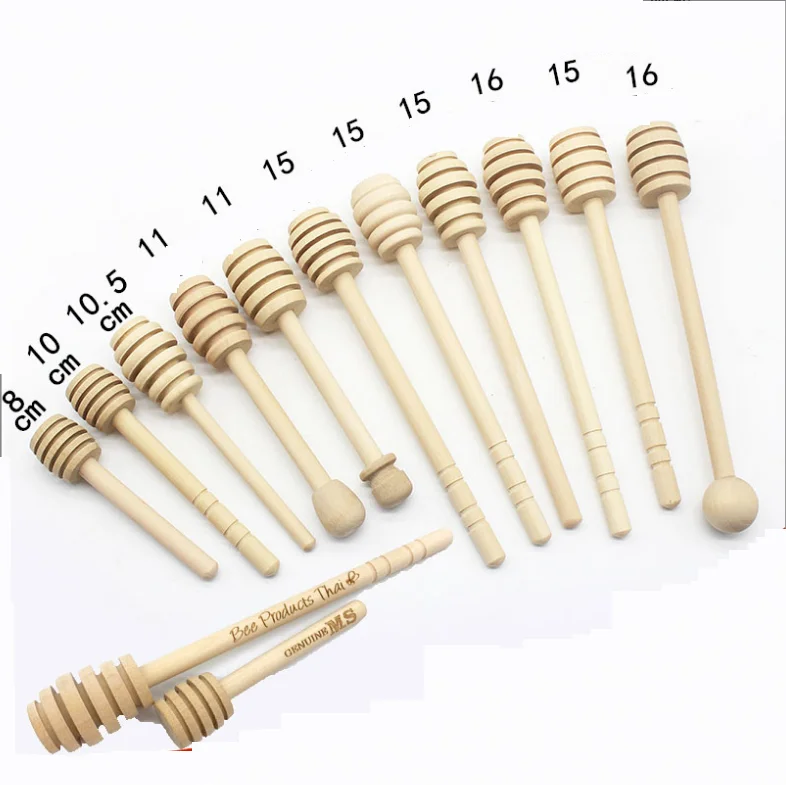 Wooden honey stir stick spoon