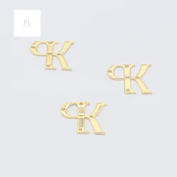 Fashion Custom Metal Name Tag logo Hand sewn label