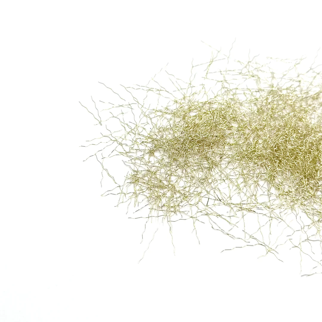 High Strength Corrosion Resistance Steel Fiber Easy Disperse Corrugated Copper Plated Fiber Building Metal Building Material