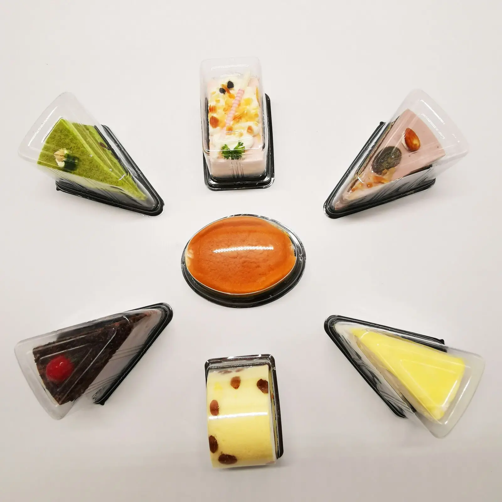 To Go Plastic Blister Packaging For Cake PET Container Disposable Clear Mini Clear cake dessert candy food plastic box container