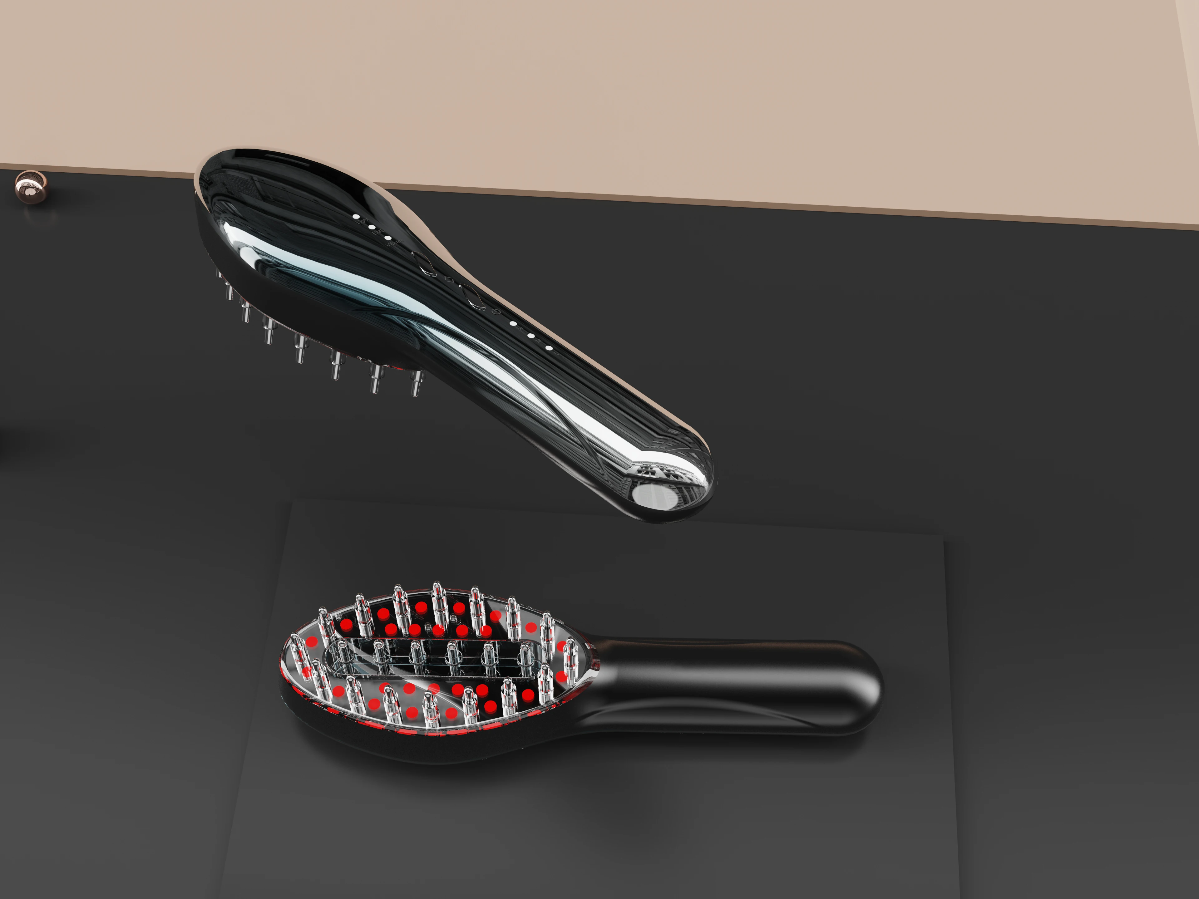 Latest Electric Smart Scalp Massager Scalp Massage Comb High Frequency Vibrating Hair Regrowth Comb With Oil Compartment