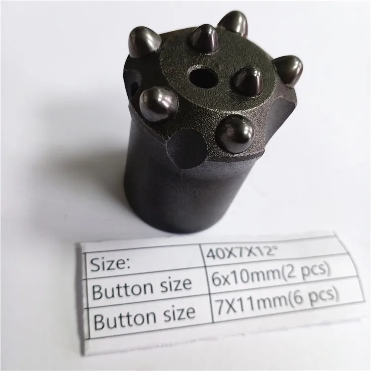 ZZJG China supplier  mining tips 34mm Button Bit  Drill Mining Taper Button Rock Drill Bit 34mm