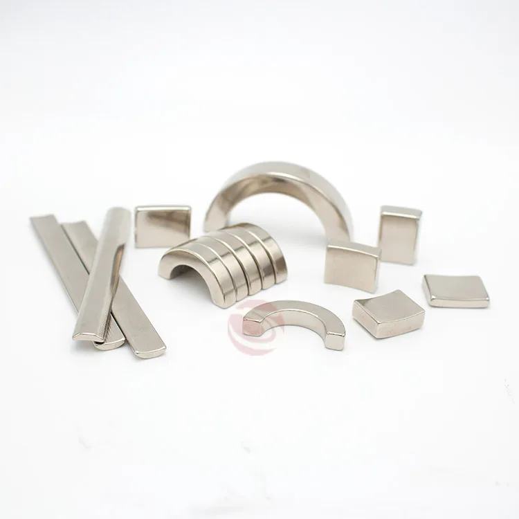 Настраиваемый постоянный редкоземельный изогнутый магнит N52, сегментные неодимовые дуговые магниты для двигателя