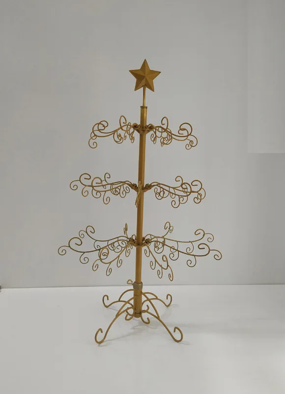3 Feet Gold Iron  Tree Christmas Decoration Jewelry and Accessory Display Rack