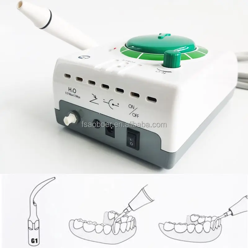 Portable Dental Equipment Vrn K08B Professional Dental Ultrasonic Scaler with Sealed Handpiece Vet Dog Cat Teething Cleaner