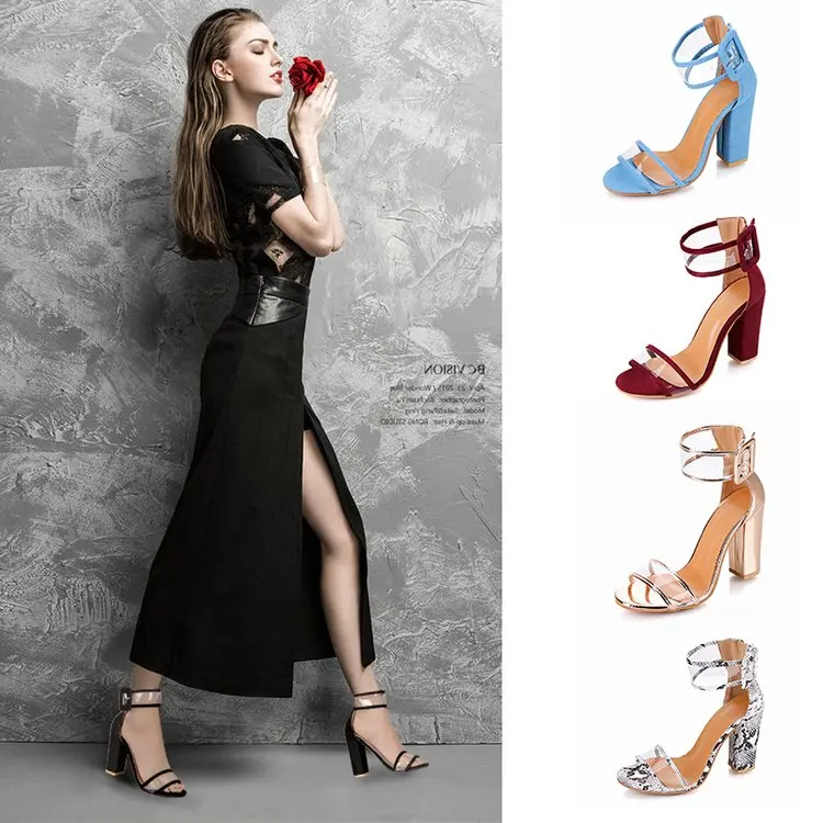 Big size High heels new dress women lady heel sandal 2022 for women