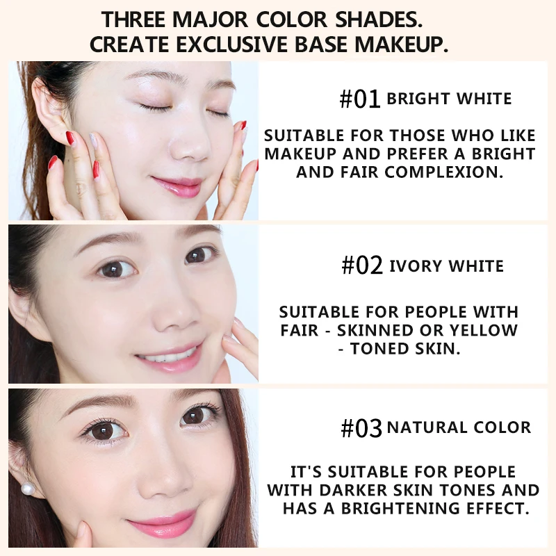 Momo Queen High Quality Natural Liquid Foundation Long Lasting Waterproof Concealer Makeup Base BB Cream Wholesale Distribution