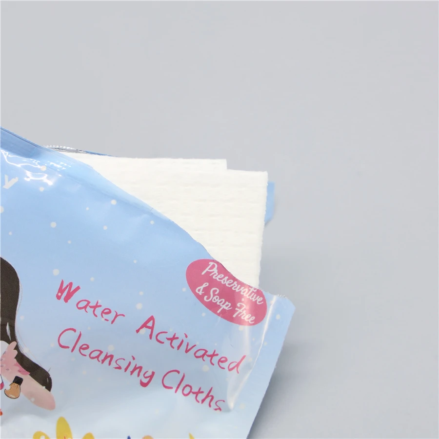 Excellent material 3 in 1 function amino acid bubble cleaning cotton disposable face towel travel facial makeup wipes