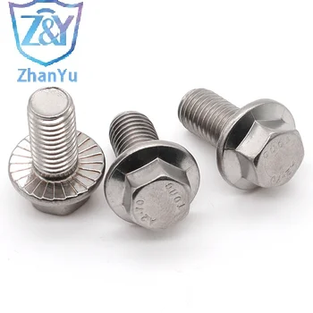 Factory wholesale Hex Flange Bolt Perno Cavilha All Kinds Of High Quality with serrated DIN6921 M5 M6 M8 M10 M12 M14 M16 M20