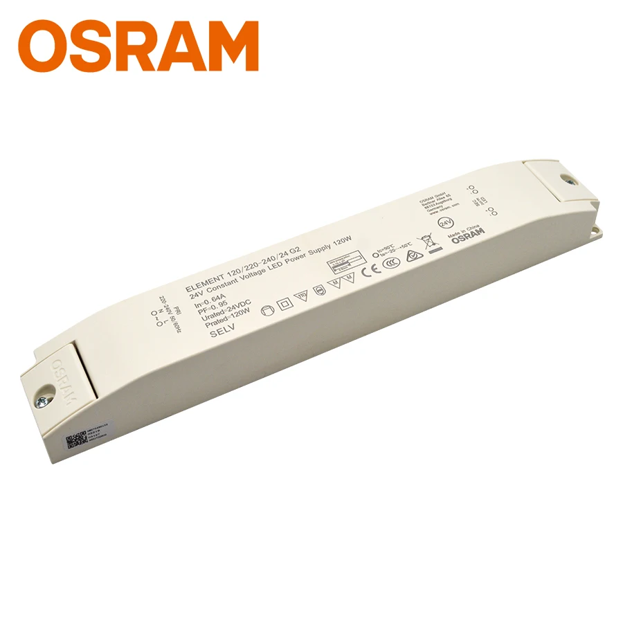 OSRAM-LED 24 В постоянного напряжения светодиодный трансформатор 30 Вт 60 120 180 для светодиодной ленты