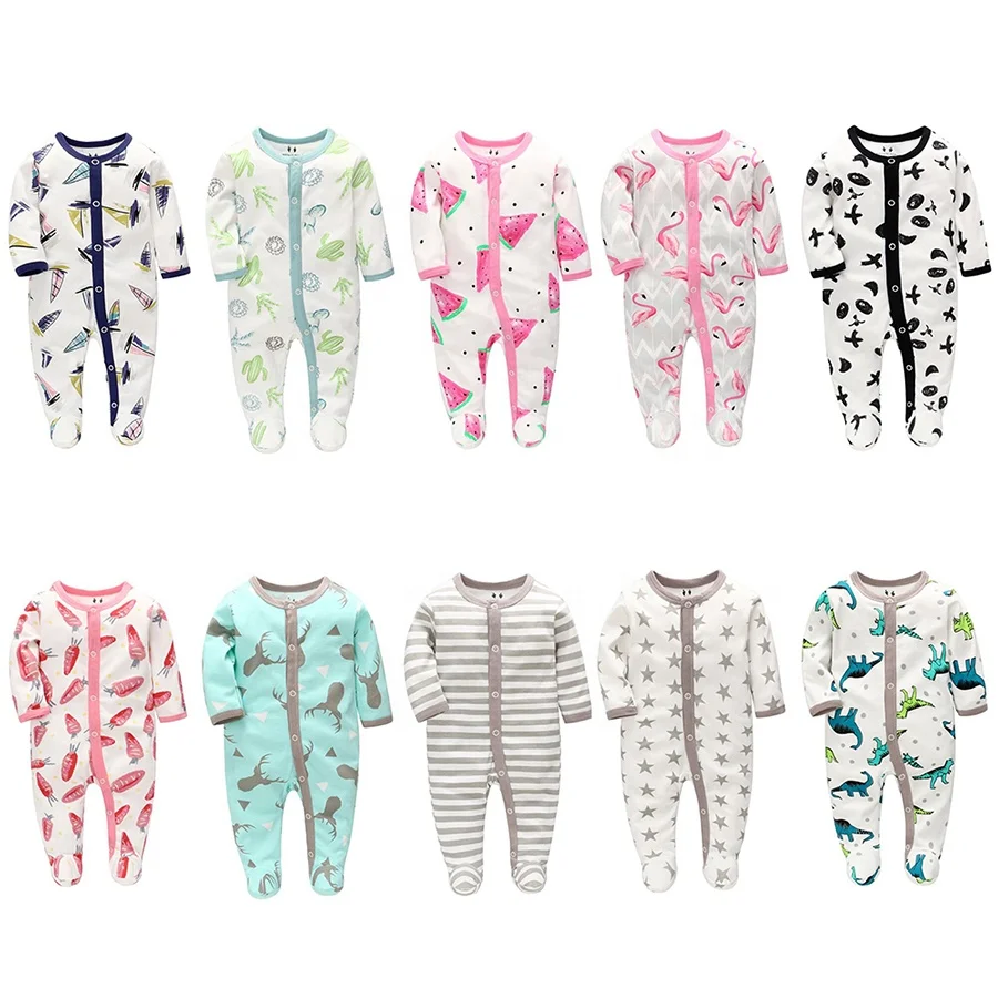 Factory wholesale baby girl clothes cotton baby rompers for boy Breathable Newborn baby boy clothing sets