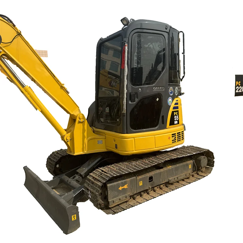 Komatsu PC55, Подержанный мини-экскаватор с бензиновыми двигателями Cummins Kawasaki Kubota гидравлический насос экскаватор