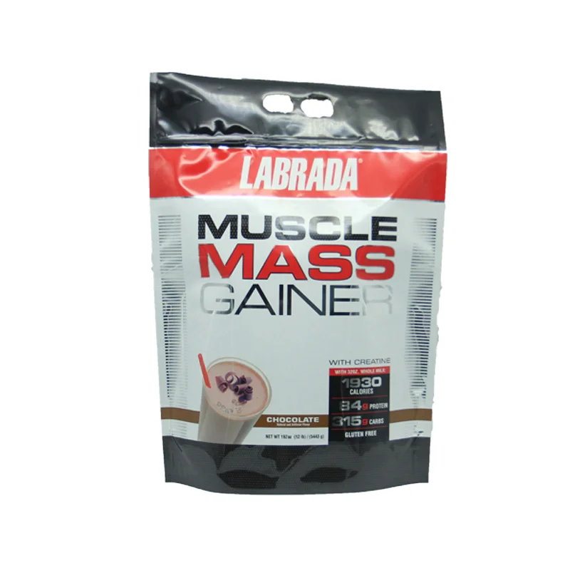 
Custom Printed Stand Up Pouch Nutrition Resealable packaging Bag with handle 