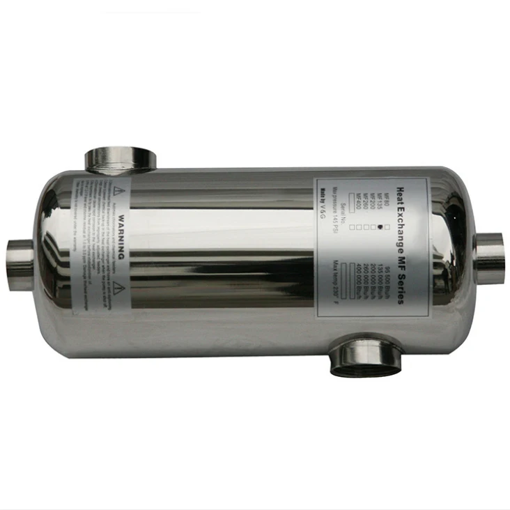 HUAXI factory MF-80 MF-135 MF-200 MF-260 MF-400 Swimming Pool Water Heaters Heat Recovery Pool Heater Hybrid Heat Exchanger
