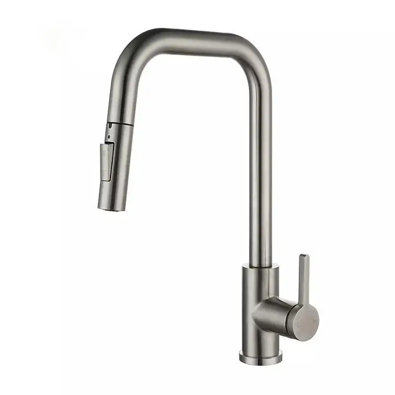 Touch Sensor Stainless Steel Kitchen Faucet with Pull Down Sprayer Smart Kitchen Sink Faucets with Pull Out Sprayer