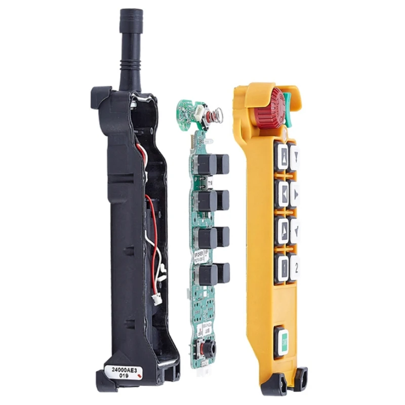 
11 operation button 8 dual speed button industrial radio remote control for crane and hoist telecrane F24-8D 