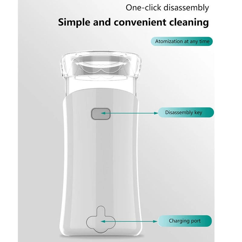 New Developed MINI Pocket Portable Mesh Nebulizer  For Home Care