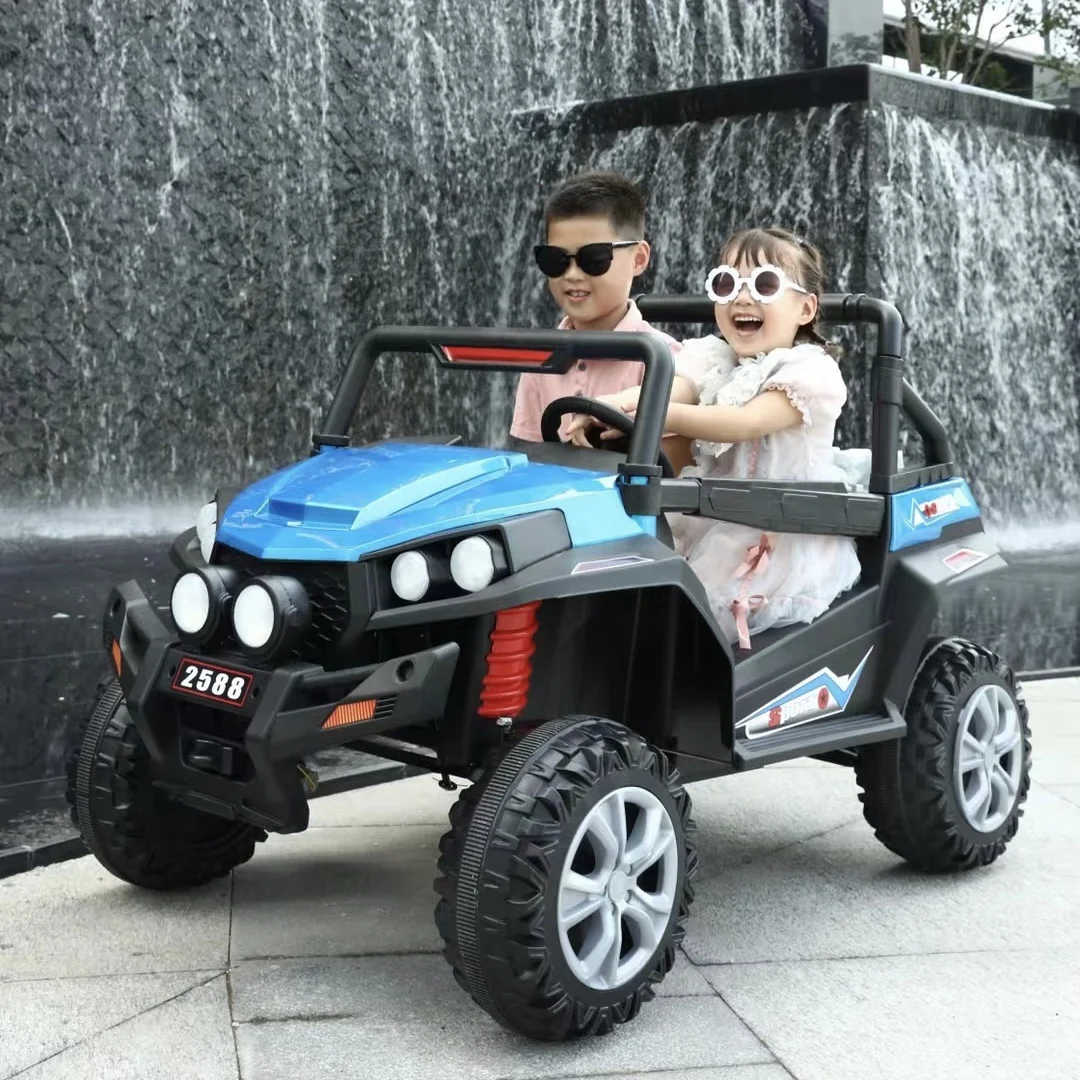 2023 luxury large big wheels fast moving drive cars toys with remote light high speed hello kitty toy car fire truck