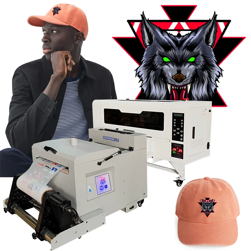 A3 Dtf printer for Sales I3200 Print dtf printer with 9 Multi-Color Fluorescent Quality dtf printer