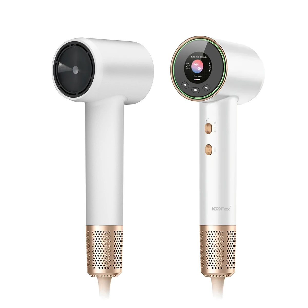 Koofex высокоскоростной фен 110000 об/мин BLDC бесщеточный двигатель Интеллектуальный термостат с отрицательными ионами