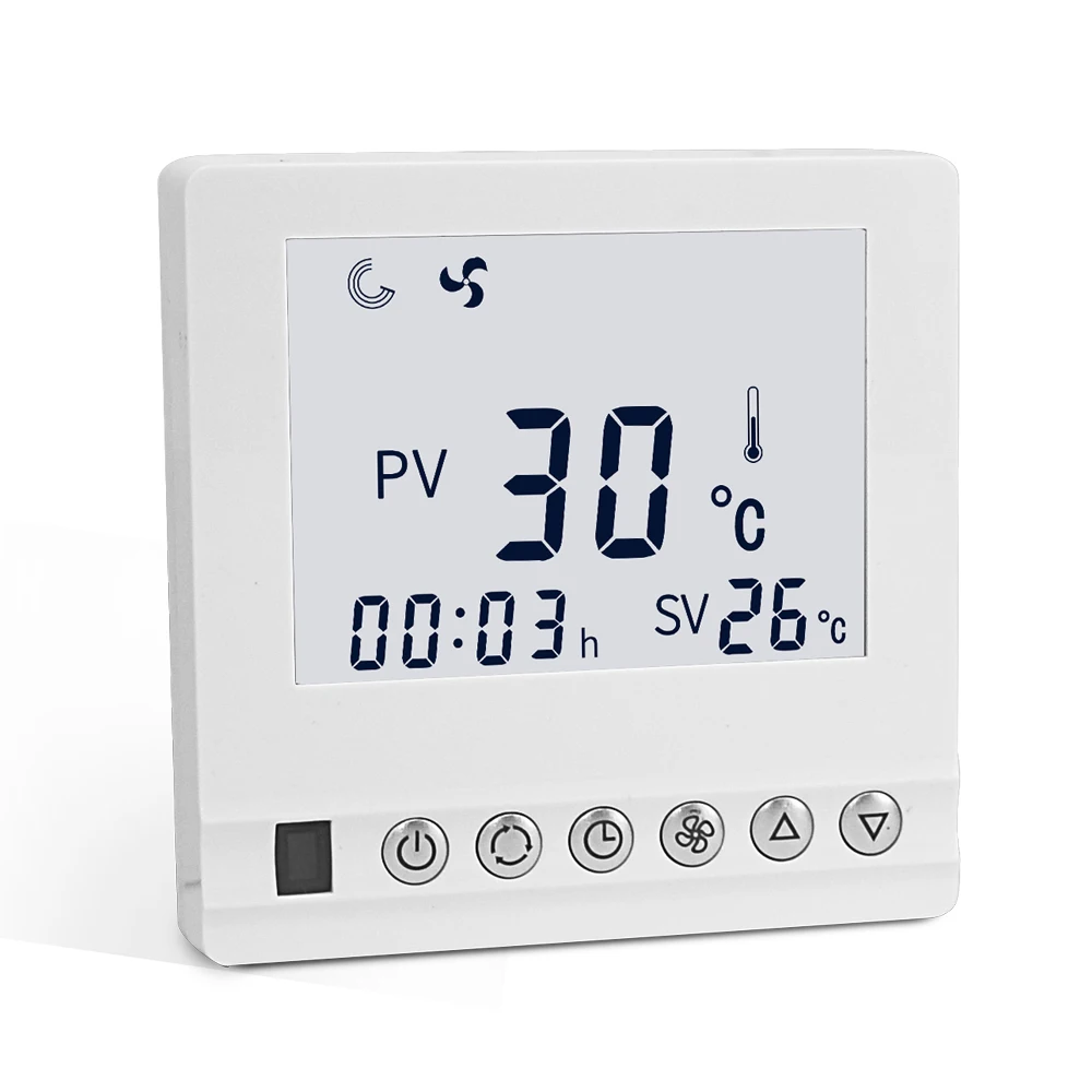 Tuya Air condition AC temperature control controller LED Digital Display thermostat Switch Wifi Smart and fan coil controller